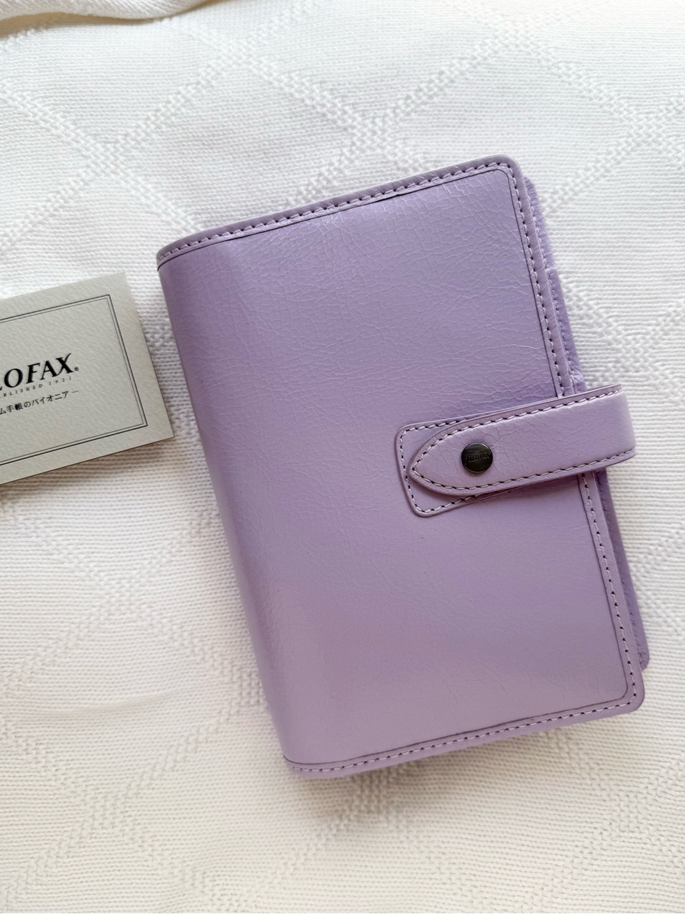 Filofax Malden Personal Leather Organizer Orchid
